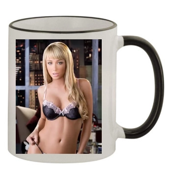 Sara Jean Underwood 11oz Colored Rim & Handle Mug