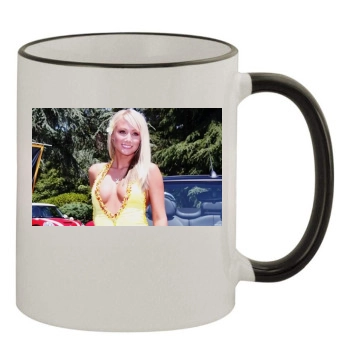 Sara Jean Underwood 11oz Colored Rim & Handle Mug