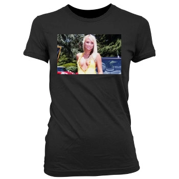 Sara Jean Underwood Women's Junior Cut Crewneck T-Shirt