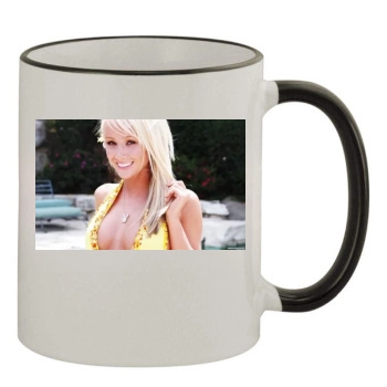 Sara Jean Underwood 11oz Colored Rim & Handle Mug