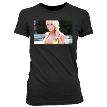 Sara Jean Underwood Women's Junior Cut Crewneck T-Shirt