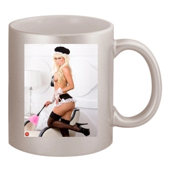 Sara Jean Underwood 11oz Metallic Silver Mug