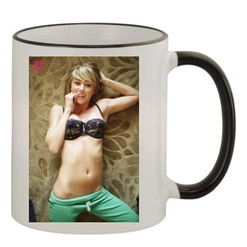 Sara Jean Underwood 11oz Colored Rim & Handle Mug