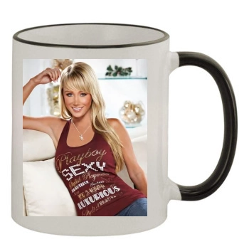 Sara Jean Underwood 11oz Colored Rim & Handle Mug