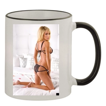 Sara Jean Underwood 11oz Colored Rim & Handle Mug