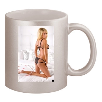 Sara Jean Underwood 11oz Metallic Silver Mug