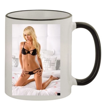 Sara Jean Underwood 11oz Colored Rim & Handle Mug