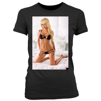 Sara Jean Underwood Women's Junior Cut Crewneck T-Shirt