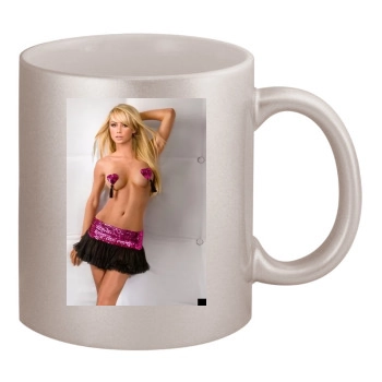 Sara Jean Underwood 11oz Metallic Silver Mug