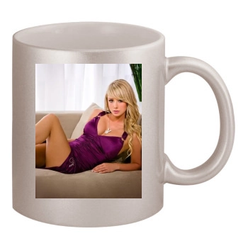 Sara Jean Underwood 11oz Metallic Silver Mug