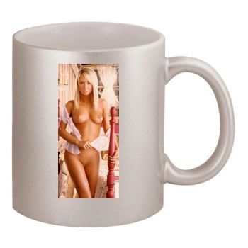 Sara Jean Underwood 11oz Metallic Silver Mug