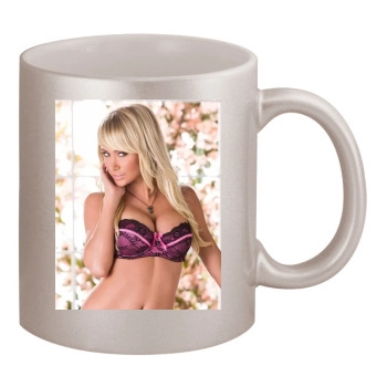 Sara Jean Underwood 11oz Metallic Silver Mug