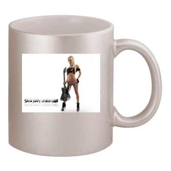 Sara Jean Underwood 11oz Metallic Silver Mug