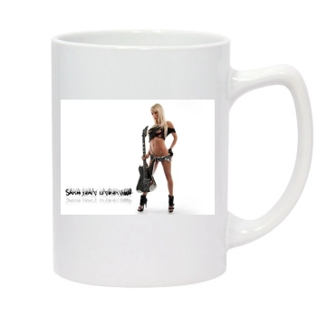 Sara Jean Underwood 14oz White Statesman Mug