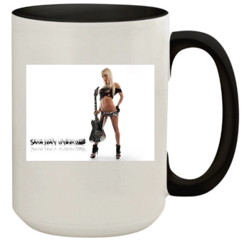 Sara Jean Underwood 15oz Colored Inner & Handle Mug