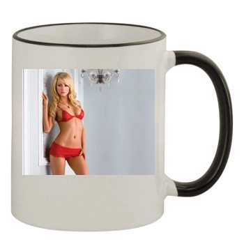 Sara Jean Underwood 11oz Colored Rim & Handle Mug