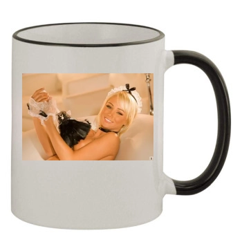 Sara Jean Underwood 11oz Colored Rim & Handle Mug