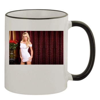 Sara Jean Underwood 11oz Colored Rim & Handle Mug