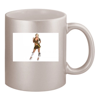 Sara Jean Underwood 11oz Metallic Silver Mug