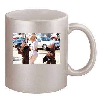 Sara Jean Underwood 11oz Metallic Silver Mug