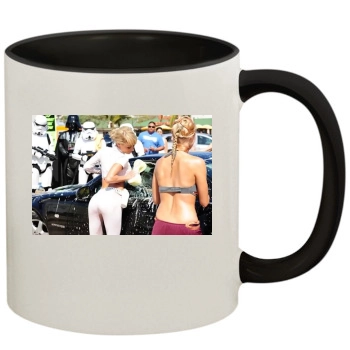 Sara Jean Underwood 11oz Colored Inner & Handle Mug