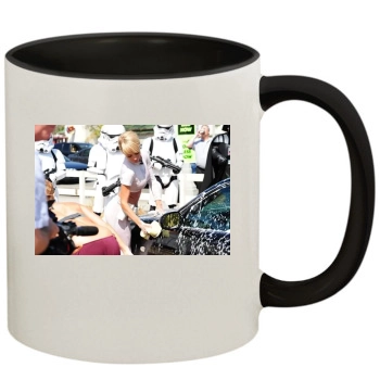 Sara Jean Underwood 11oz Colored Inner & Handle Mug