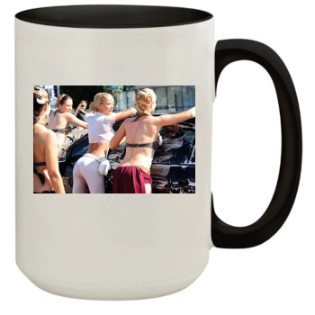 Sara Jean Underwood 15oz Colored Inner & Handle Mug