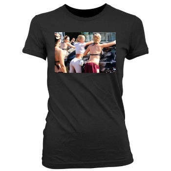 Sara Jean Underwood Women's Junior Cut Crewneck T-Shirt