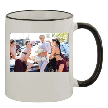 Sara Jean Underwood 11oz Colored Rim & Handle Mug