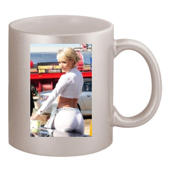 Sara Jean Underwood 11oz Metallic Silver Mug