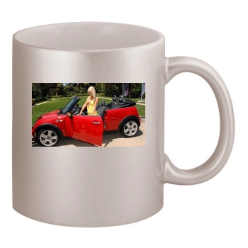 Sara Jean Underwood 11oz Metallic Silver Mug