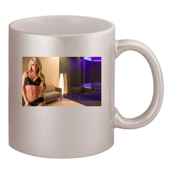 Sara Jean Underwood 11oz Metallic Silver Mug