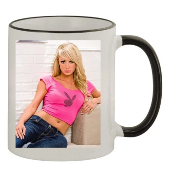 Sara Jean Underwood 11oz Colored Rim & Handle Mug