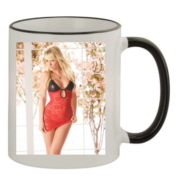 Sara Jean Underwood 11oz Colored Rim & Handle Mug