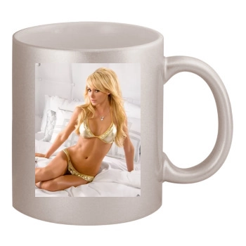 Sara Jean Underwood 11oz Metallic Silver Mug