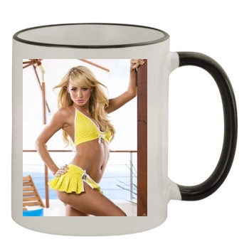 Sara Jean Underwood 11oz Colored Rim & Handle Mug