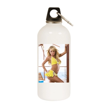 Sara Jean Underwood White Water Bottle With Carabiner