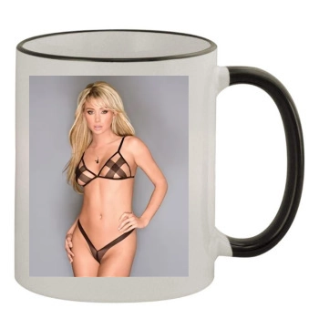 Sara Jean Underwood 11oz Colored Rim & Handle Mug