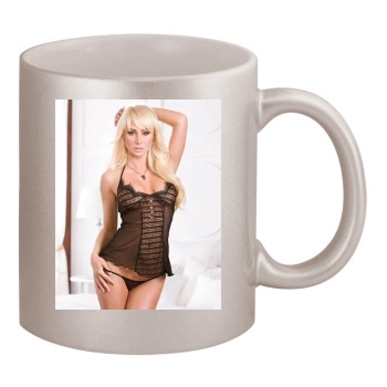 Sara Jean Underwood 11oz Metallic Silver Mug