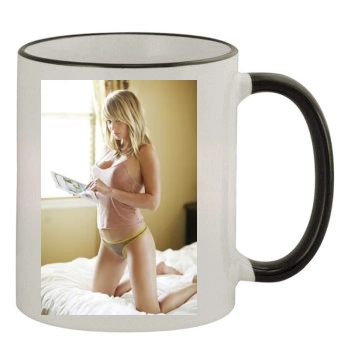 Sara Jean Underwood 11oz Colored Rim & Handle Mug