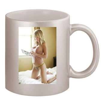 Sara Jean Underwood 11oz Metallic Silver Mug