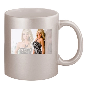 Sara Jean Underwood 11oz Metallic Silver Mug