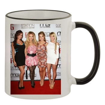 Sara Jean Underwood 11oz Colored Rim & Handle Mug