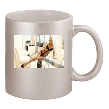 Sara Jean Underwood 11oz Metallic Silver Mug