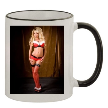 Sara Jean Underwood 11oz Colored Rim & Handle Mug