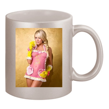 Sara Jean Underwood 11oz Metallic Silver Mug