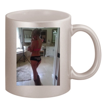 Sara Jean Underwood 11oz Metallic Silver Mug