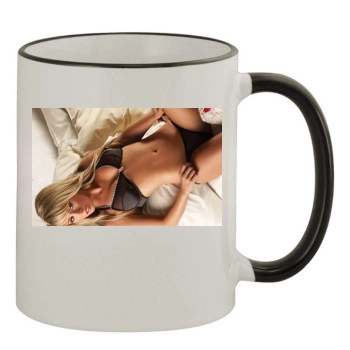 Sara Jean Underwood 11oz Colored Rim & Handle Mug