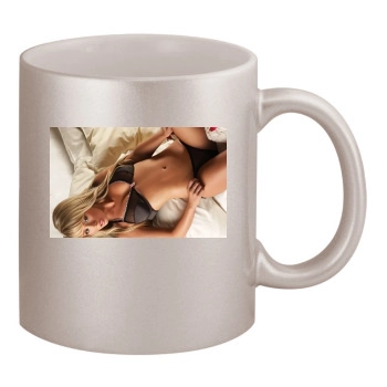 Sara Jean Underwood 11oz Metallic Silver Mug