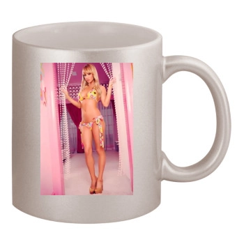 Sara Jean Underwood 11oz Metallic Silver Mug